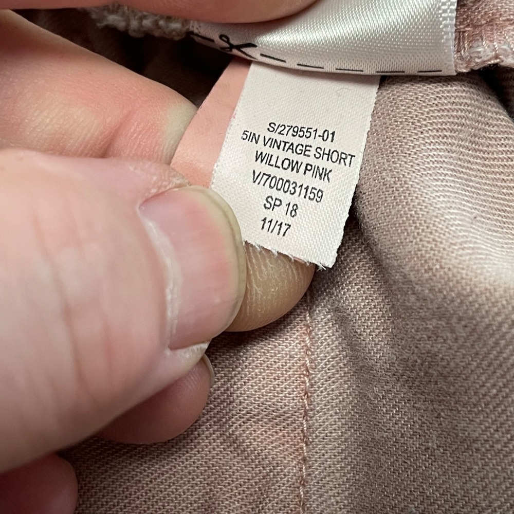 GAP Men's 34 Soft Pink Chino 9in Vintage Short Stretch Casual Summer - Picture 8 of 15